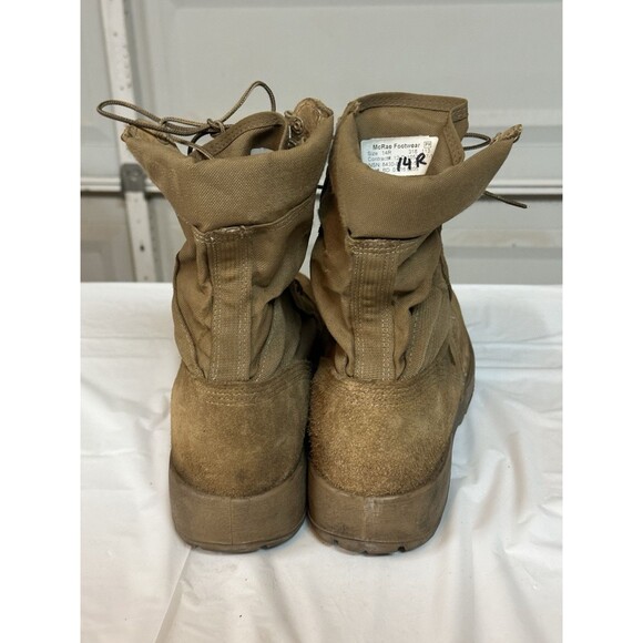 McRae Footwear Desert Tan Leather Combat Military Work Boots Men’s Size 14 R main image 9